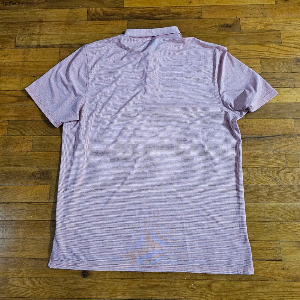 Southern Tide Orange White Stripe Polo Shirt XL - Picture 5 of 11
